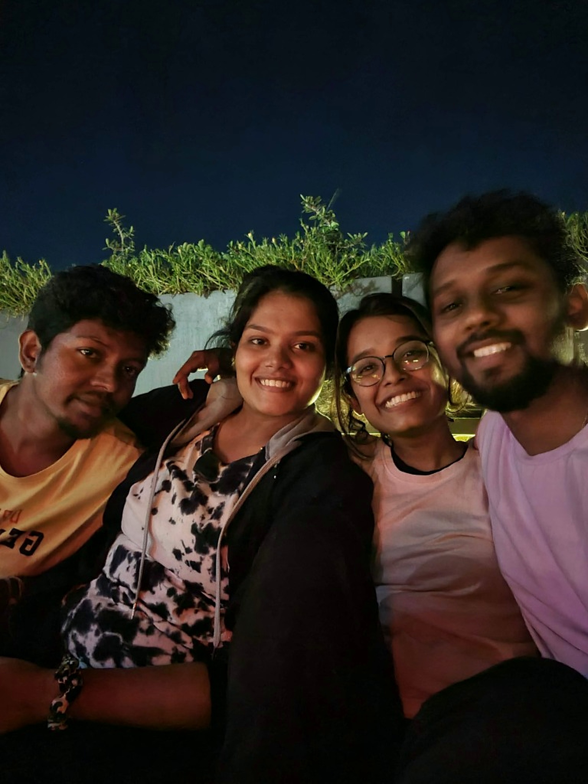 Night hangout on the terrace
