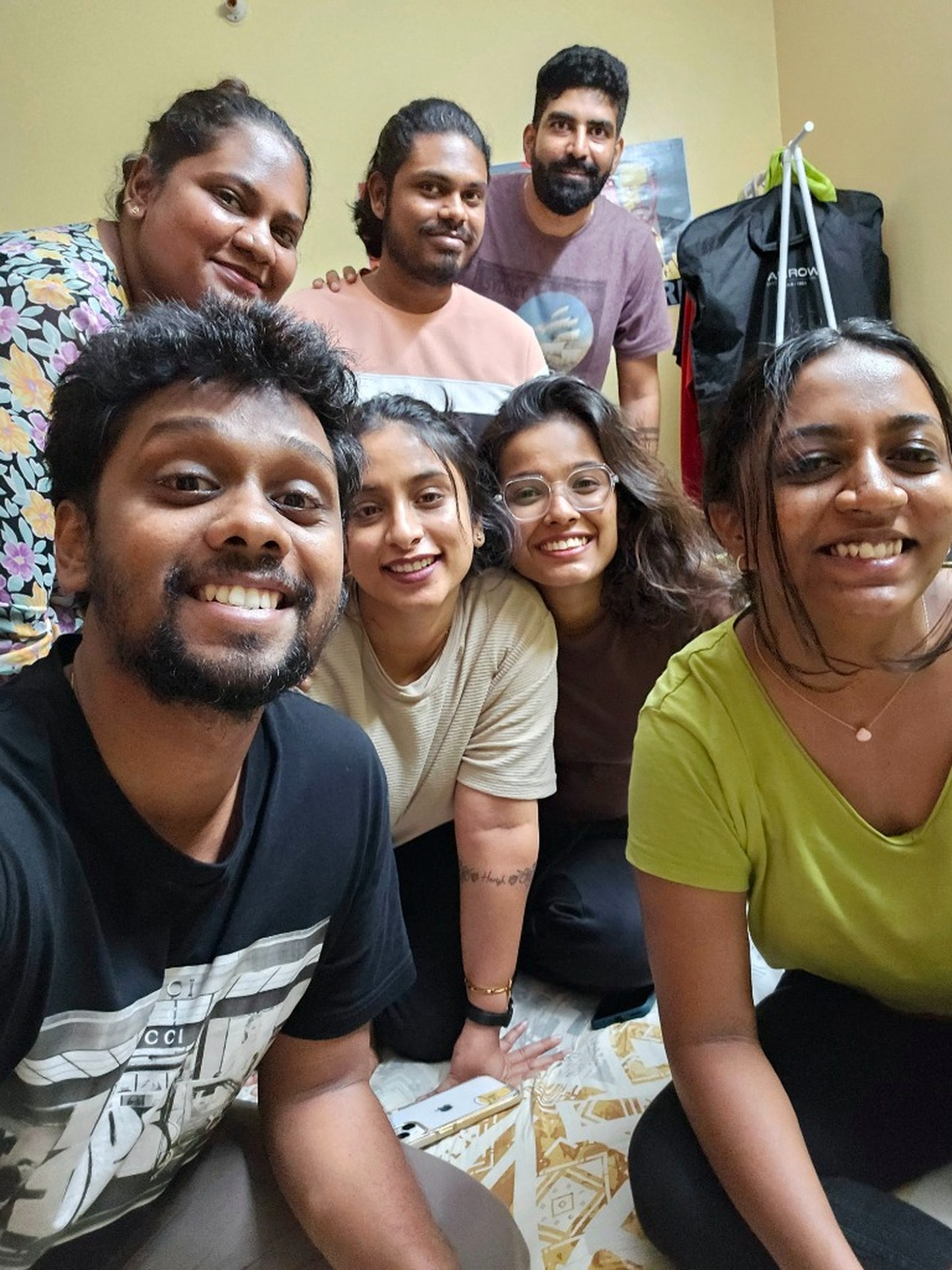 Group gathering indoors