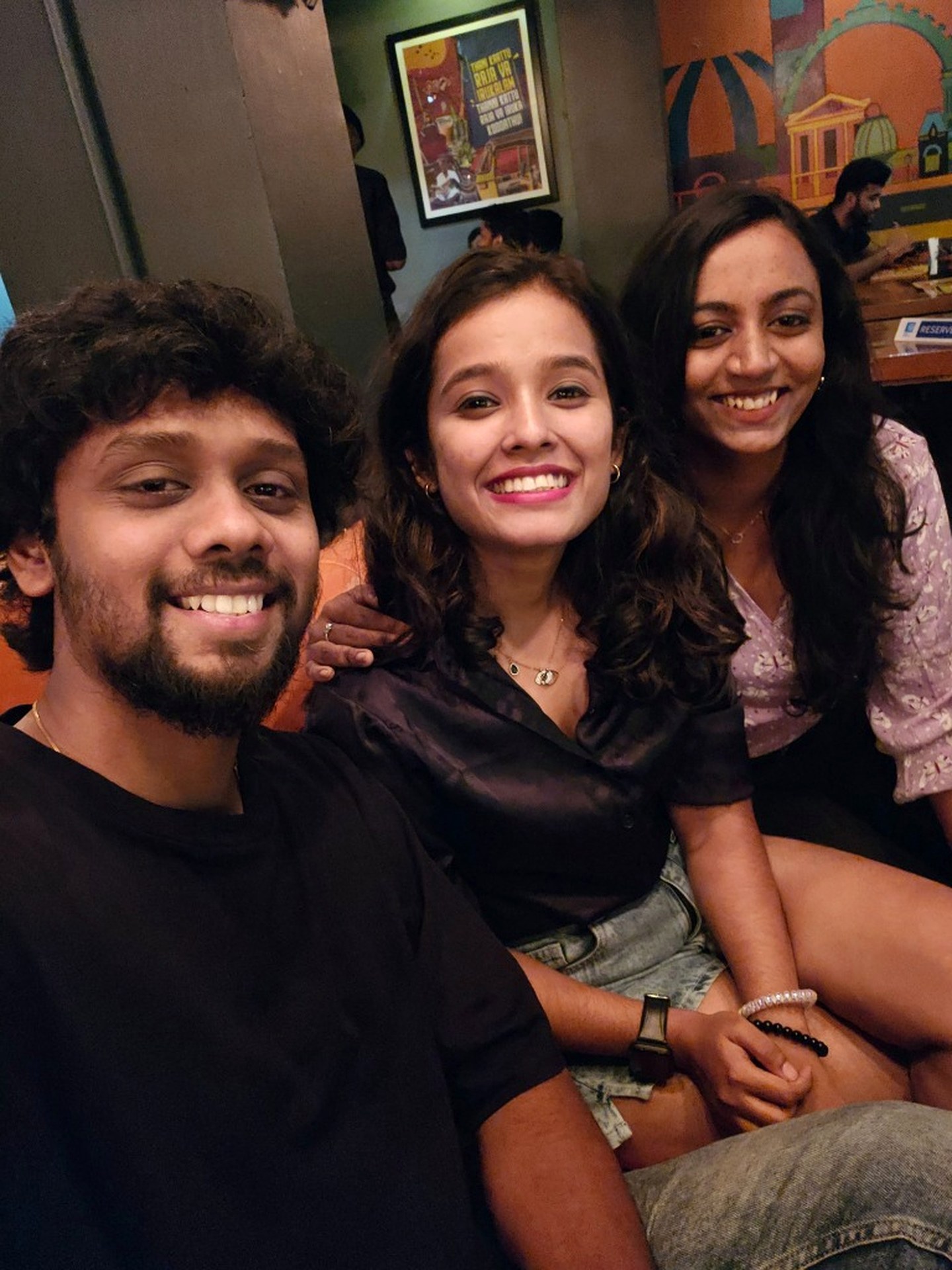 Smiling together at home